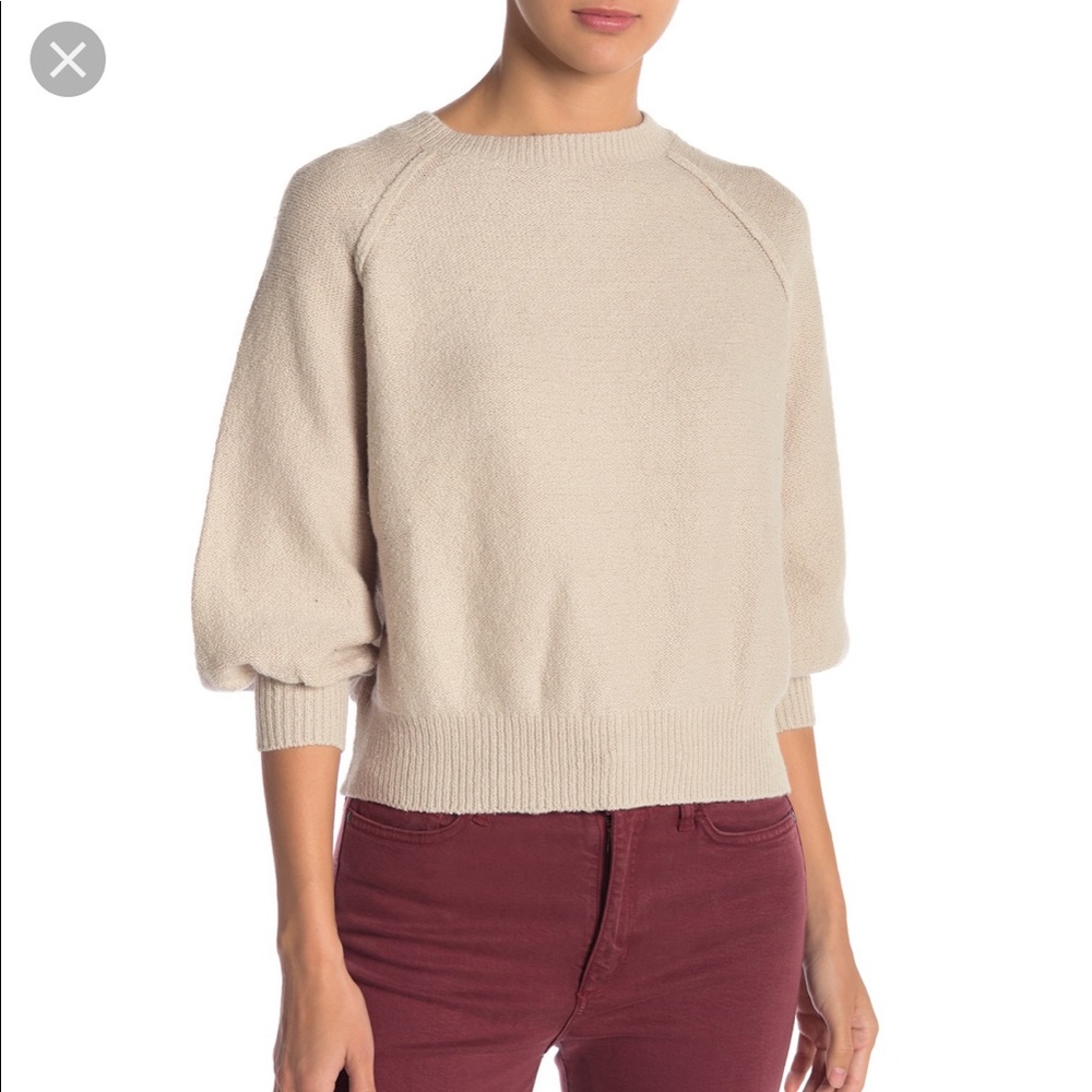 Melrose and Market Crop Sweater Beige XLP